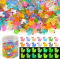 GWAHSA 240pcs Luminous Mini Resin Ducks, Tiny Animals Bulk Glow in The Dark by GWAHSA