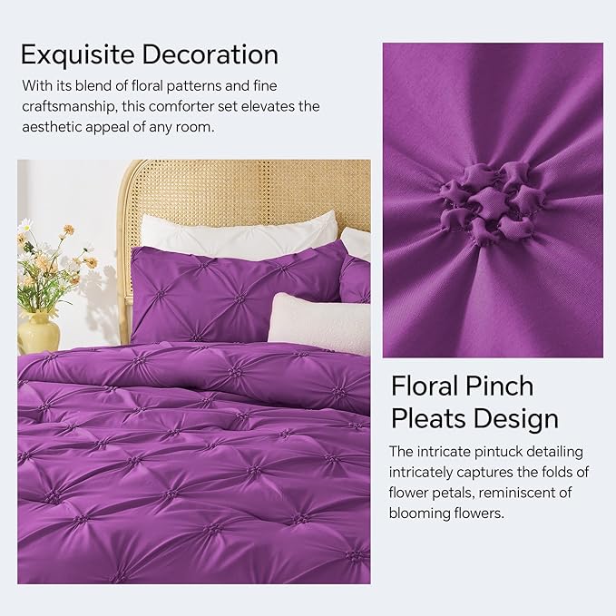 BEDELITE Purple Twin Comforter Set - Image 4
