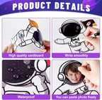 160Pcs Outer Space Cutouts Back to School Bulletin Board Decoration Set - Image 3