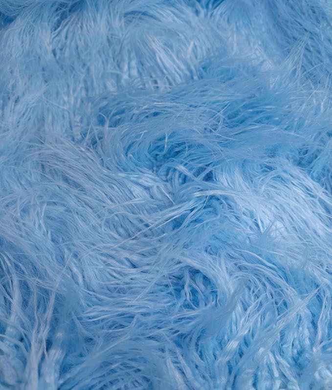Fabric Empire 2.3oz Faux Fur Curly Yak Fabric 3.5" Long Pile Japanese Yarn/Sold by FabricEmpire