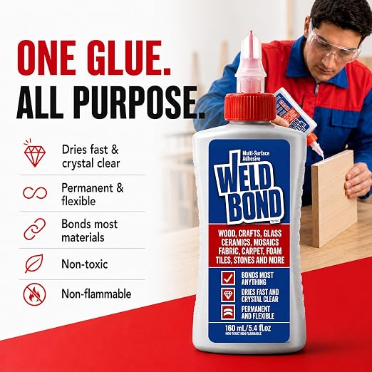 Weldbond Multi-Surface Strong Glue – Fast Drying Glue - Image 2