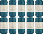 10 Skeins of Sensy Premium 2mm 251 Yards Polyester Rope 100% Polypropylene Cord by SSENSY