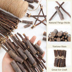 Suncalla 251 Pack Wooden Log Sticks - Image 5