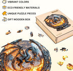 Magic Ball Fire Dragon Puzzles Adults Gifts Wooden 95 Pieces 8.5 * 7.8in - Image 2