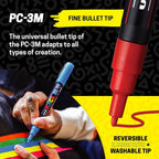 posca Paint Markers, 3M Fine Point Acrylic Paint Pens - Image 3