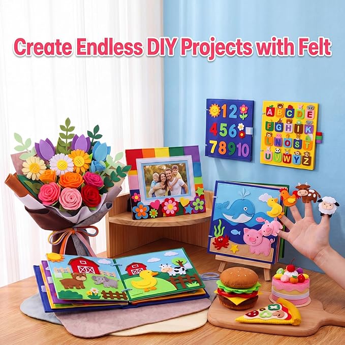 Reginary 120 Pcs 10 x 20 Inch Felt Sheets Bulk - Image 4