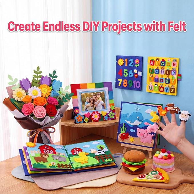 Moukeren 460 Pcs 12 x 12 Inch Felt Sheets Bulk - Image 4