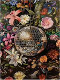 Flowers Paint by Numbers for Adult, Disco Paint by Numbers Kit for Adults by MANDUN