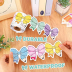 FYSUIMU 65.6 Ft Pencil Bow Bulletin Board Border Pastel Colorful Pencil - Image 3