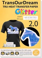 TransOurDream Glitter 2.0 Heat Transfer Paper by TransOurDream