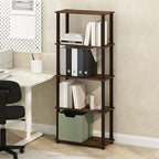 Furinno Turn-S-Tube Storage Shelves Set of 2, 3-Tier Book Shelf, Corner Shelf - Image 2