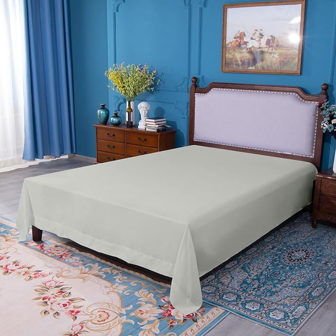 NTBAY California King Flat Sheet Only - Image 5