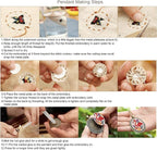 ZOCONE 6 Packs Embroidery Necklace Kit, Embroidery Pendant Kit Mini Cross - Image 7