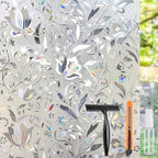 HIDBEA Window Privacy Film, 3D Stained Glass Static Cling by HIDBEAWindowFilm