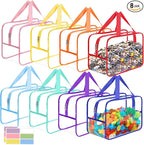 8 Packs Widen X-Large Toy Storage Bags 12.6×9.25×6.9In by Mhtdet