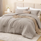Love's cabin Burlwood Twin/Twin XL Comforter Set, 2-Piece Prewashed Bed Set by Lovescabin