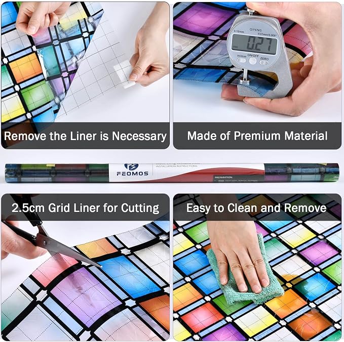 Stained Glass Window Film, Rainbow Tint, Privacy Film, Decorative Stickers - Image 7