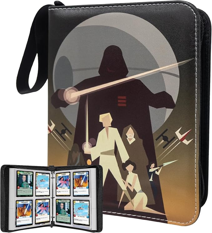 Card Binder for Trading Cards, 4 Pocket by WESTTUNE