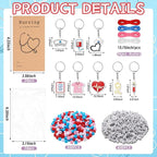 Suncalla 996 Pcs 24 Set Nurse Keychain Making Kit Medical DIY Crafts Bulk | - Image 2