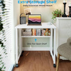 GreenForest Folding Desk with Wheels, 31.5" Rolling Table - Image 5