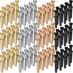 Lewtemi 120 Pieces Metal Cribbage Pegs Board Pegs 4 Colors Fit 1/8 Holes by Lewtemi