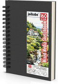 joibabe Spiral Bound Mixed Media Sketchbook, 160 GSM Heavyweight Paper by Joibabe