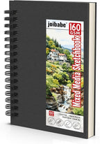 joibabe Spiral Bound Mixed Media Sketchbook, 160 GSM Heavyweight Paper by Joibabe