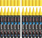 Overseas 12 Pack Yellow Acrylic Paint Pens Permanent Markers, Medium Tip | by Overseas