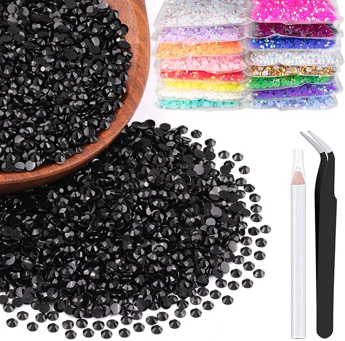 5000pcs 2mm Resin Rhinestones Bulk by BELLEBOOST