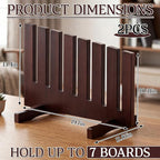 Cinnvoice Solid Wood Topper Storage Rack, Board Holder - Image 2