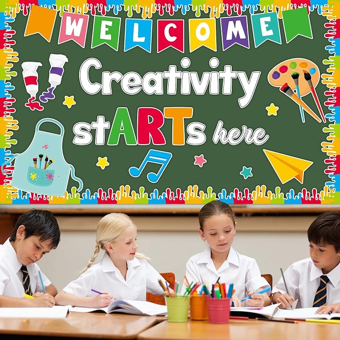 Art Paint Bulletin Board for Classroom Decorations Creativity Starts Here - Image 5