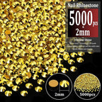 5000pcs 2mm Resin Rhinestones Bulk - Image 2