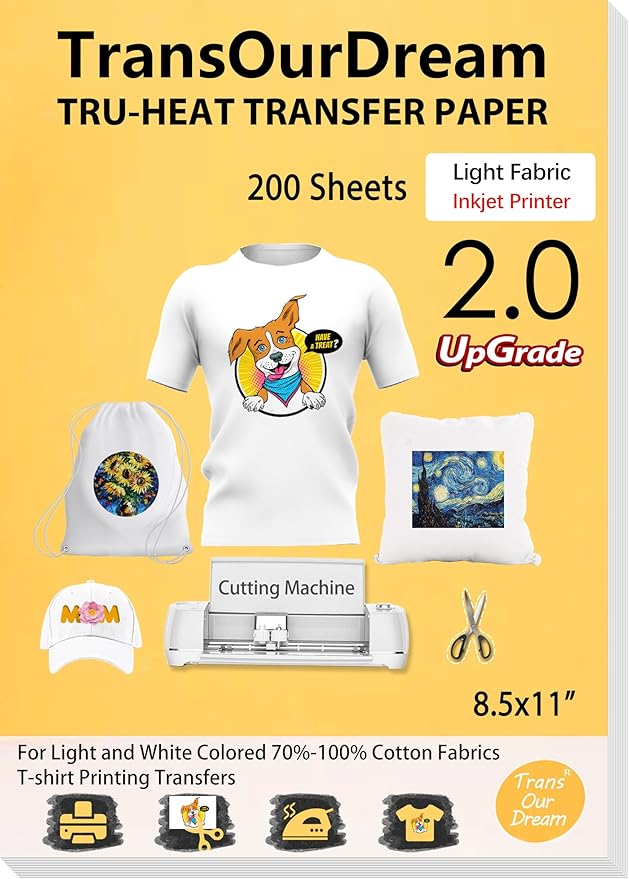 TransOurDream Heat Iron on Transfer Paper by TransOurDream