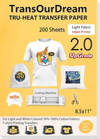 TransOurDream Heat Iron on Transfer Paper by TransOurDream