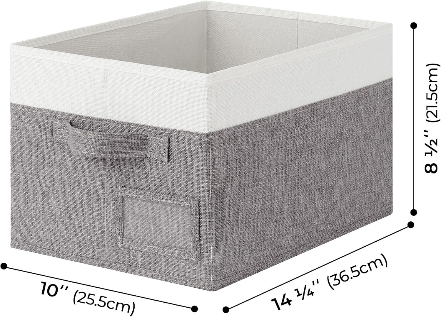 GRANNY SAYS Fabric Storage Bins for Clothes & Closet Organization - Collapsible, Decorative Boxes, Large, 3-Pack