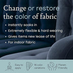 Fabricoat Dark Brown Fabric Upholstery Paint & Dye | 500ml / 17 fl oz | Restore - Image 2