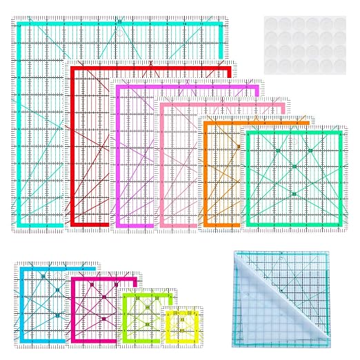 10 Quilting Rulers | Square Rulers, Quilting Squares, Square Quilting Rulers by BUZHIFF