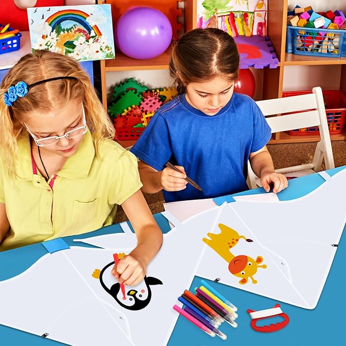 Libima 100 DIY Blank Kites for Kids Bulk Large Kite Making Kit Easy to Fly Set - Image 3