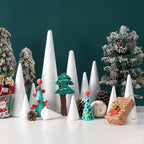 FFchuanhe 20 PCS Craft Foam Cones, Polystyrene Cone Shaped Foam, Foam Tree Cones - Image 3