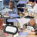 Drdefi Helping Hands Soldering Station, 10X Square Magnifying Glass - Image 7