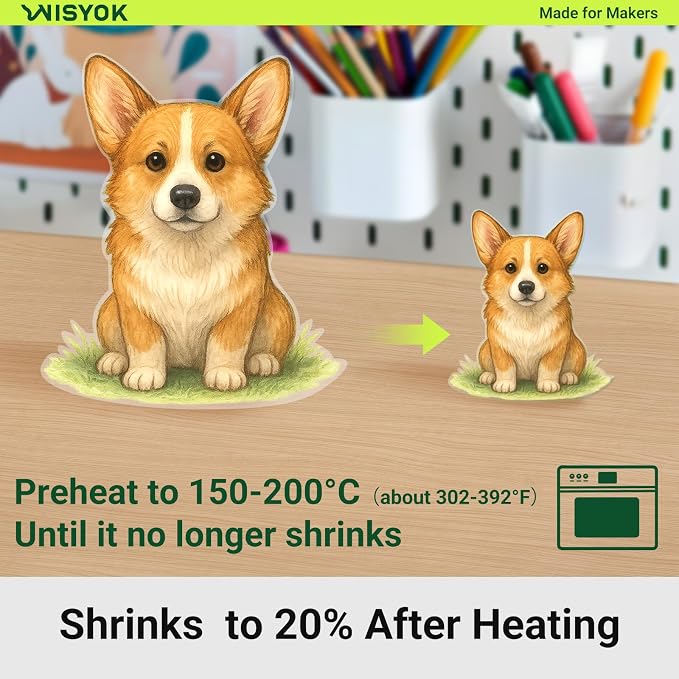 WISYOK 20pcs Shrinky Film, Shrink Plastic Sheets - Image 6
