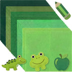 Peryiter 150 Pcs Back to School Green Felt Fabric Sheets Bulk by Peryiter