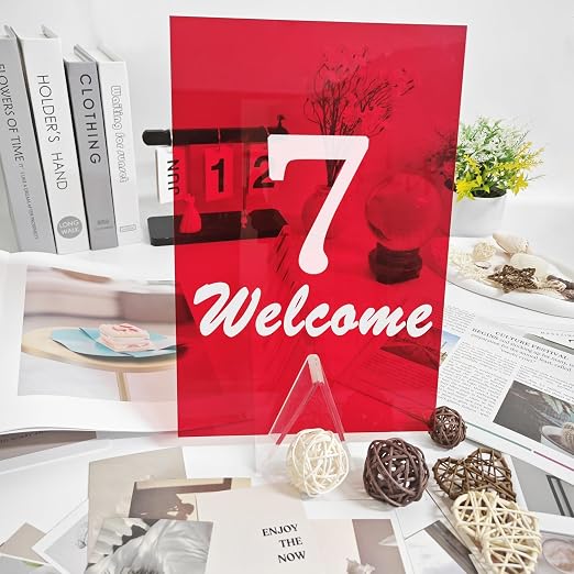 Red Acrylic Sheets 8 * 12 inch 1/8" Thick Red Transparent Cast Acrylic - Image 5