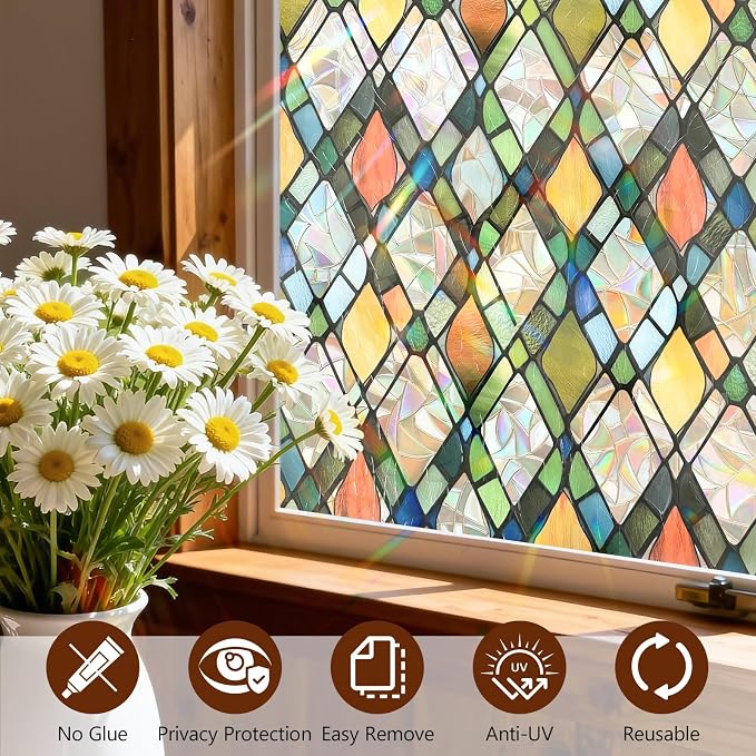 Bloss Stained Glass Window Film - Image 6