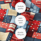 100% Cotton Fabric by the Yard – Turkish Quality Quilting & Sewing Fabric - Image 6
