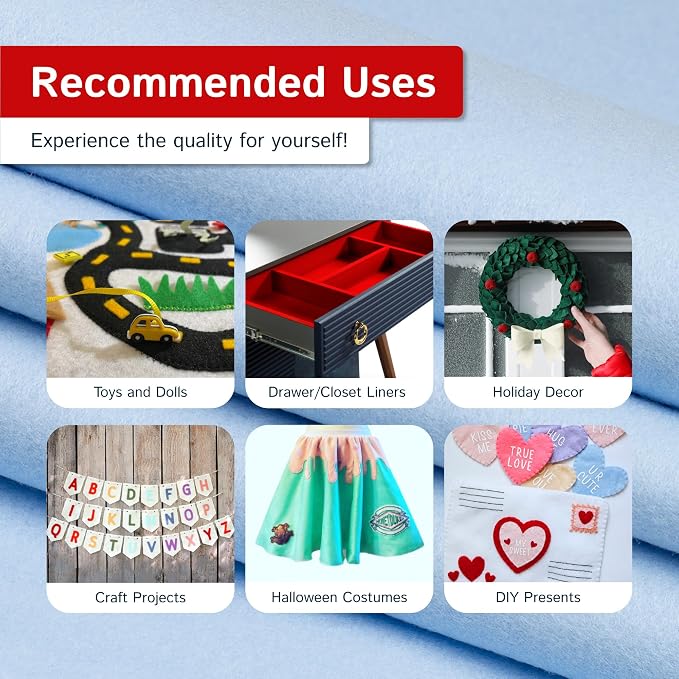The Felt Store Craft Felt by The Yard – Soft, Durable Felt Fabric - Image 6