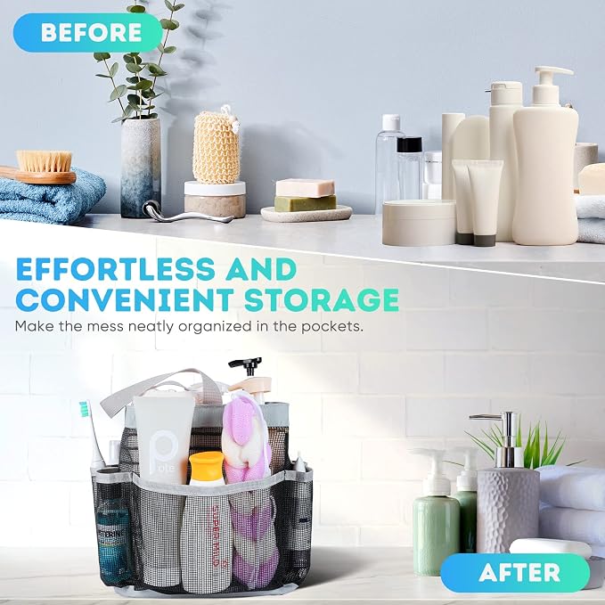 EUDELE Mesh Shower Caddy Portable - Image 7
