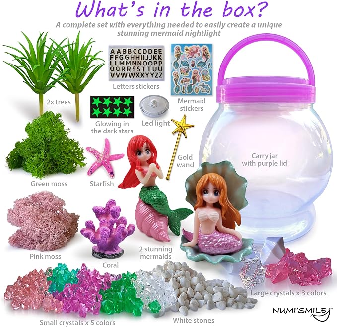 Make Your Own Light-Up Mermaid Terrarium Kit - Image 3