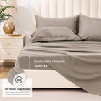 Love's cabin California King Comforter Set Light Brown, 7 Pieces California - Image 6