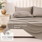 Love's cabin Queen Comforter Set Light Brown, 7 Pieces Queen Bed in a Bag - Image 6